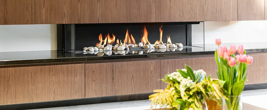 Double-height Fireplace Design Refurbishment in Davenport, Iowa