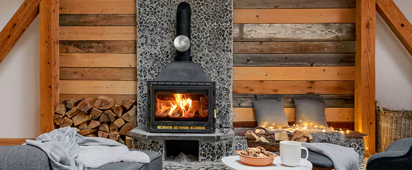 Thelin Hearth Products Direct Vent Gas Stove Fireplace Inspection in Davenport, Iowa